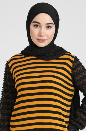 Trikot Garnkleid 3360-01 Senffarben 3360-01