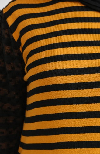Trikot Garnkleid 3360-01 Senffarben 3360-01