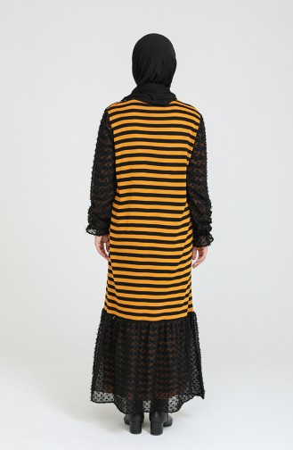 Trikot Garnkleid 3360-01 Senffarben 3360-01