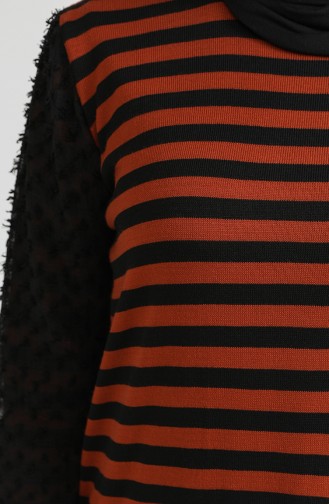 Trikot Garnkleid 3360-04 Ziegelrot 3360-04
