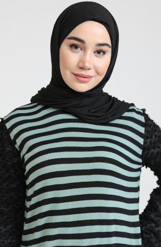Knitwear Garnish Dress 3360-06 Green Almond 3360-06