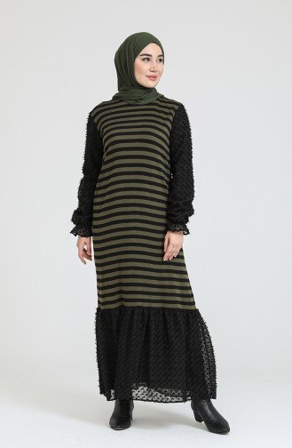 Trikot Garnkleid 3360-07 Khaki 3360-07