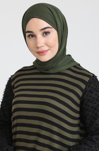 Trikot Garnkleid 3360-07 Khaki 3360-07