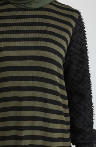 Trikot Garnkleid 3360-07 Khaki 3360-07