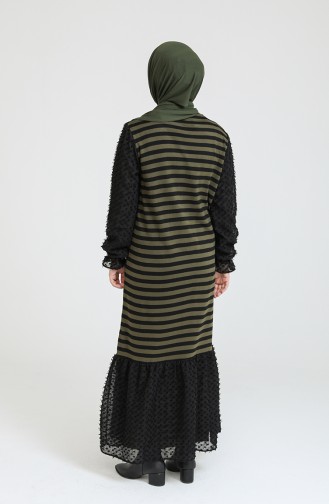 Trikot Garnkleid 3360-07 Khaki 3360-07