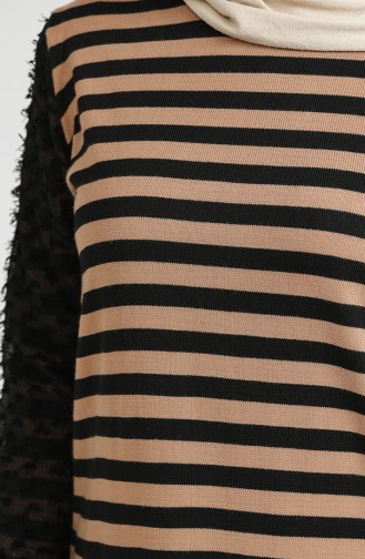 Trikot Garnkleid 3360-08 Milchkaffeefarben 3360-08