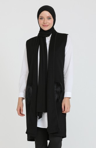 Gilet Sans Manches Noir 1038-001
