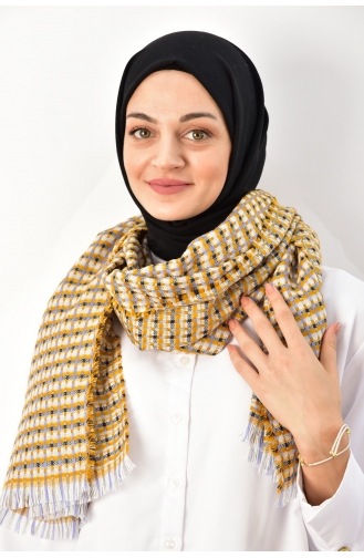 شال أصفر خردل 000039-10