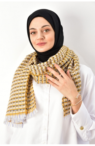 شال أصفر خردل 000039-10