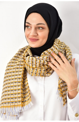 شال أصفر خردل 000039-10