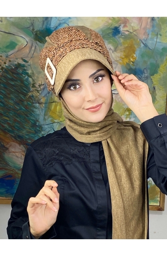 Milk Coffee Ready to Wear Turban 264EYL22ŞPK-01