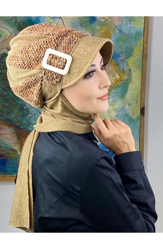 Milk Coffee Ready to Wear Turban 264EYL22ŞPK-01