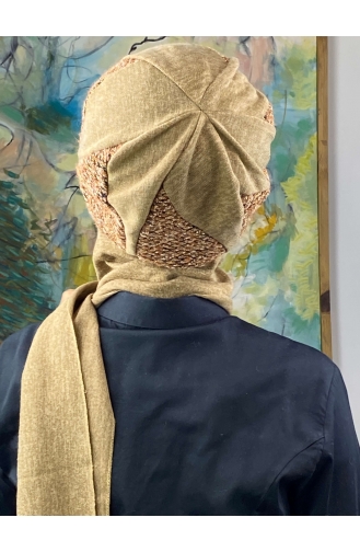 Milk Coffee Ready to Wear Turban 264EYL22ŞPK-01