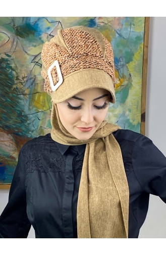 Milk Coffee Ready to Wear Turban 264EYL22ŞPK-01