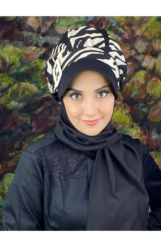 Schwarz Praktischer Turban 194EYL22ŞPK-02