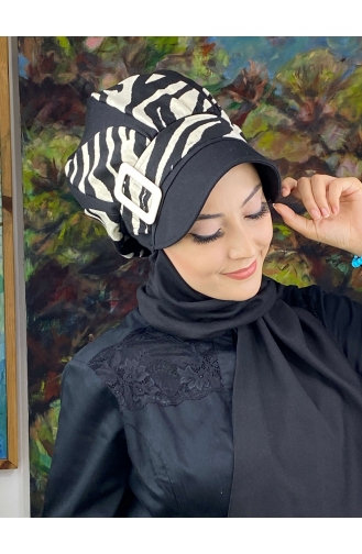 Schwarz Praktischer Turban 194EYL22ŞPK-02