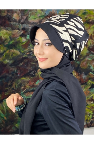 Schwarz Praktischer Turban 194EYL22ŞPK-02