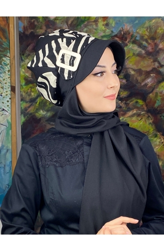 Schwarz Praktischer Turban 194EYL22ŞPK-02