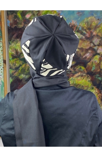 Schwarz Praktischer Turban 194EYL22ŞPK-02