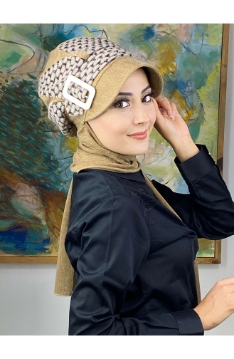 على استعداد لارتداء التوربان كراميلي 274EYL22ŞPK-01