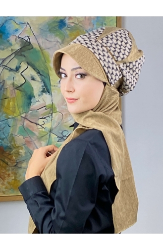 على استعداد لارتداء التوربان كراميلي 274EYL22ŞPK-01