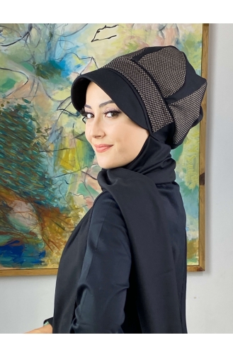 Black Ready to wear Turban 284EYL22ŞPK-02