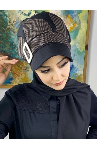 Black Ready to wear Turban 284EYL22ŞPK-02