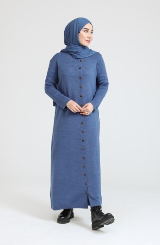 Indigo Hijab Dress 3315-02