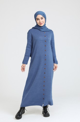 Indigo Hijab Dress 3315-02