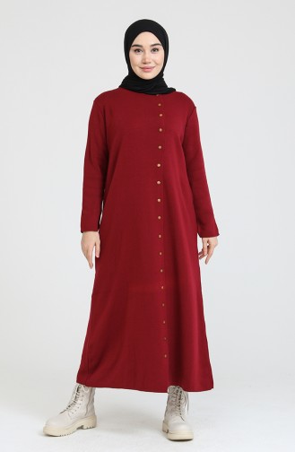 فستان أحمر كلاريت 3315-03
