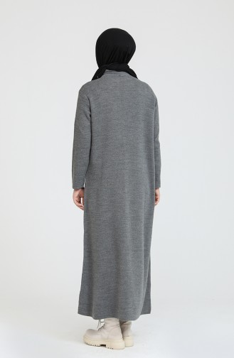 Anthracite Hijab Dress 3315-05