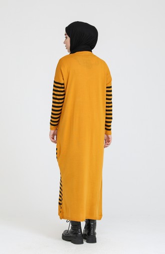 Mustard İslamitische Jurk 3358-05