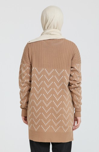 Triko Tunik 0001-06 Sütlü kahve