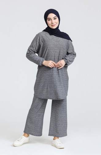 Striped Two Piece Suit 1622-01 Anthracite 1622-01