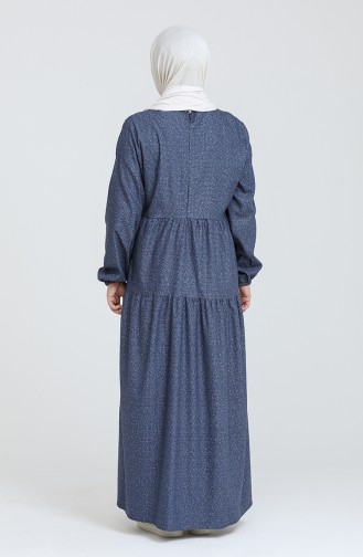 Robe Hijab Bleu Marine 1794-01