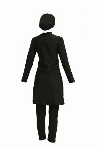 Black Swimsuit Hijab 008-01
