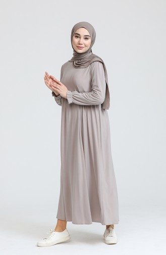 Light Mink Hijab Dress 1934-11