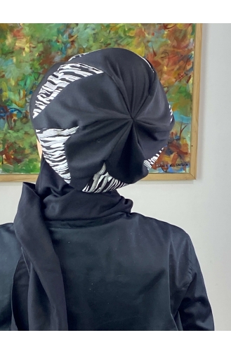 Schwarz Praktischer Turban 354EYL22ŞPK-01