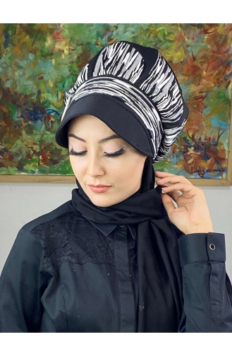 Schwarz Praktischer Turban 354EYL22ŞPK-01