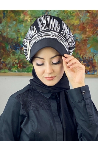Schwarz Praktischer Turban 354EYL22ŞPK-01