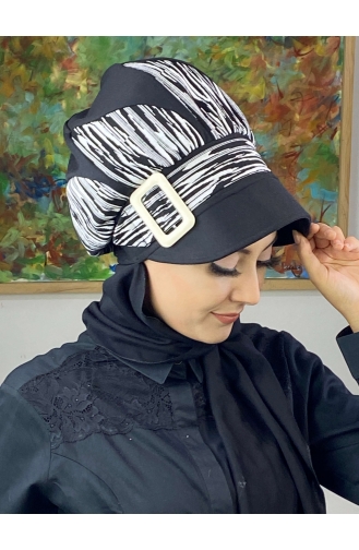 Schwarz Praktischer Turban 354EYL22ŞPK-01