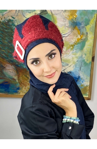 Navy Blue Ready to Wear Turban 394EYL22ŞPK-01