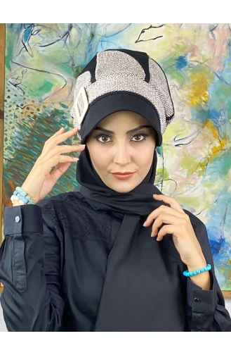 Schwarz Praktischer Turban 324EYL22ŞPK-01