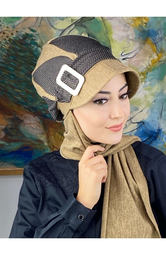 Milchkaffee Praktischer Turban 284EYL22ŞPK-01