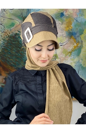 Milchkaffee Praktischer Turban 284EYL22ŞPK-01