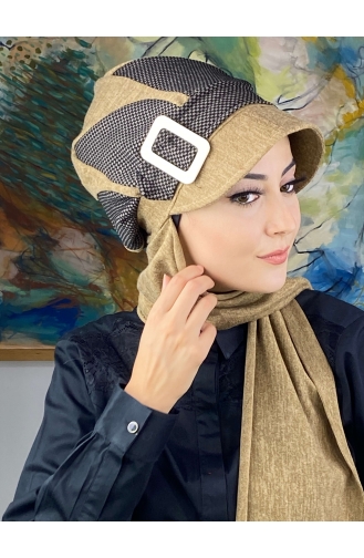 Milchkaffee Praktischer Turban 284EYL22ŞPK-01