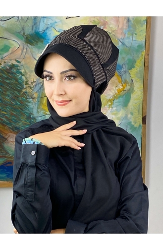 Black Ready to wear Turban 284EYL22ŞPK-02