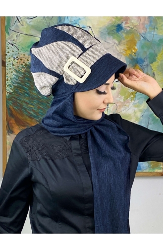 Turban Pret-a-Porter Bleu Marine 314EYL22ŞPK-01