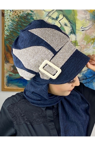 Turban Pret-a-Porter Bleu Marine 314EYL22ŞPK-01