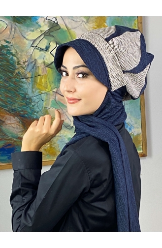 Turban Pret-a-Porter Bleu Marine 314EYL22ŞPK-01